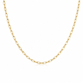 10K Yellow Gold Paperclip Chain 2.2mm 18 Inch