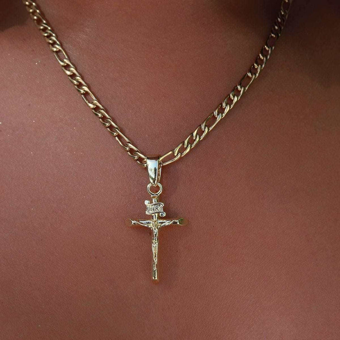18k Vermeil Crucifix Pendant - The GLD Shop