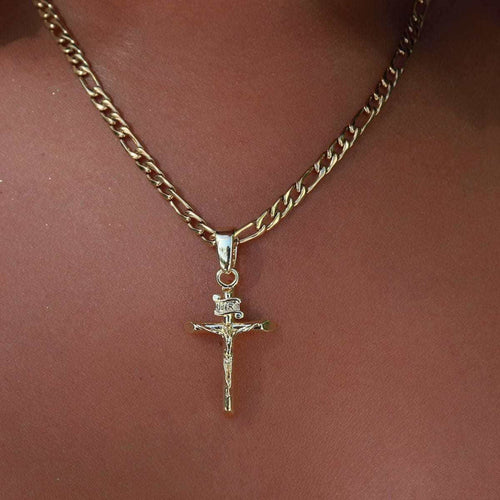 18k Vermeil Crucifix Pendant - The GLD Shop