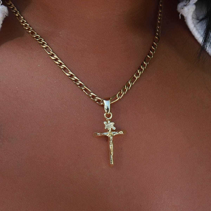 18k Vermeil Crucifix Pendant - The GLD Shop