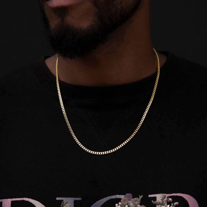 18k Vermeil Micro Cuban - The GLD Shop