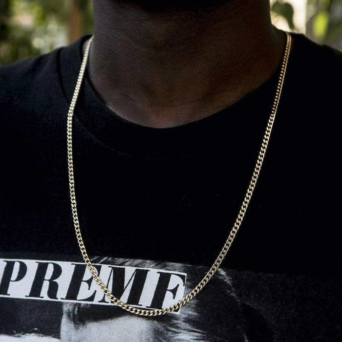 18k Vermeil Micro Cuban - The GLD Shop