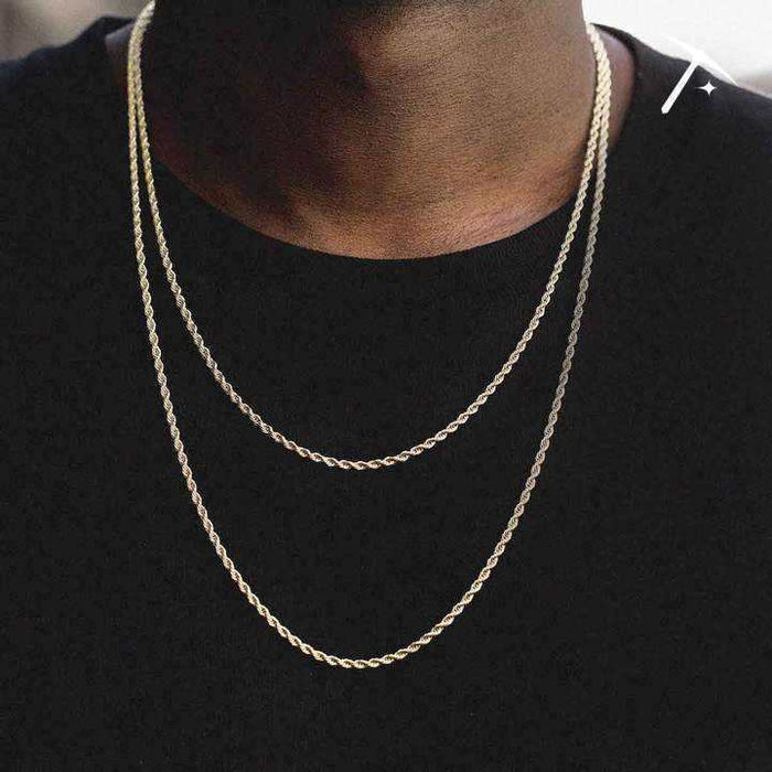 18k Vermeil Rope Chain - 2mm - The GLD Shop