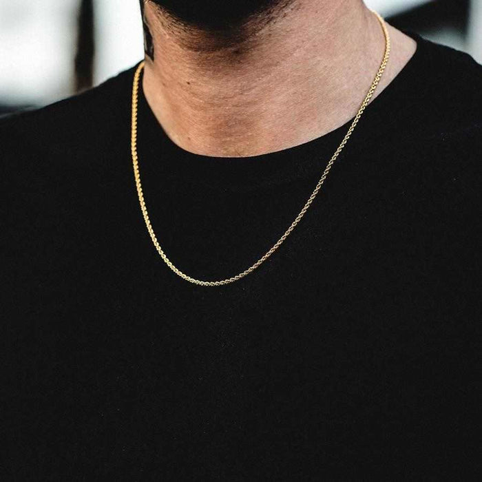 18k Vermeil Rope Chain - 2mm - The GLD Shop