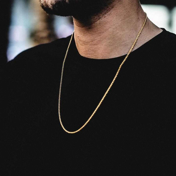 18k Vermeil Rope Chain - 2mm - The GLD Shop