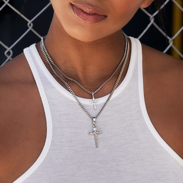 2 Chains + 2 Pendants - White Gold