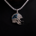 2025 Carolina Panthers Team Helmet Pendant - White Gold