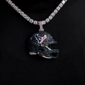 2025 Houston Texans Team Helmet Pendant - White Gold