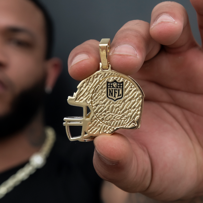 2025 San Francisco 49ers Team Helmet Pendant  - Gold