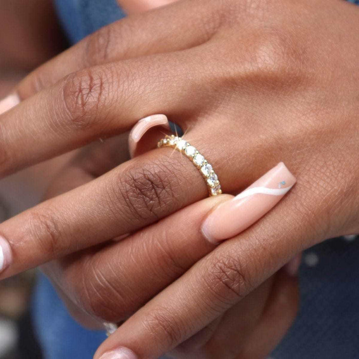 2mm Round Cut Eternity Band Ring - The GLD Shop