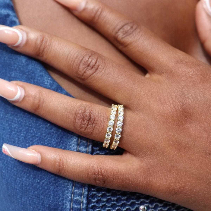 2mm Round Cut Eternity Band Ring - The GLD Shop