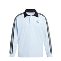 Adidas 3-Stripes Rugby Longsleeve Polo Shirt (Crystal Sky)