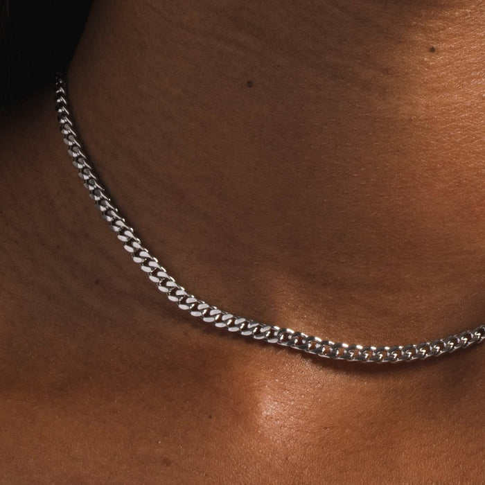 Micro Cuban in White Gold - The GLD Shop