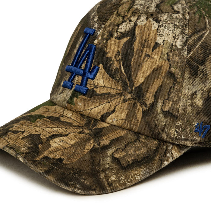 47 MLB LA Dodgers Realtree Camo *Clean Up* Cap (Realtree Camo / Blue)