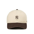 47 MLB New York Yankees Base Runner Two Tone *Clean Up* Cap (Natural / Brown)
