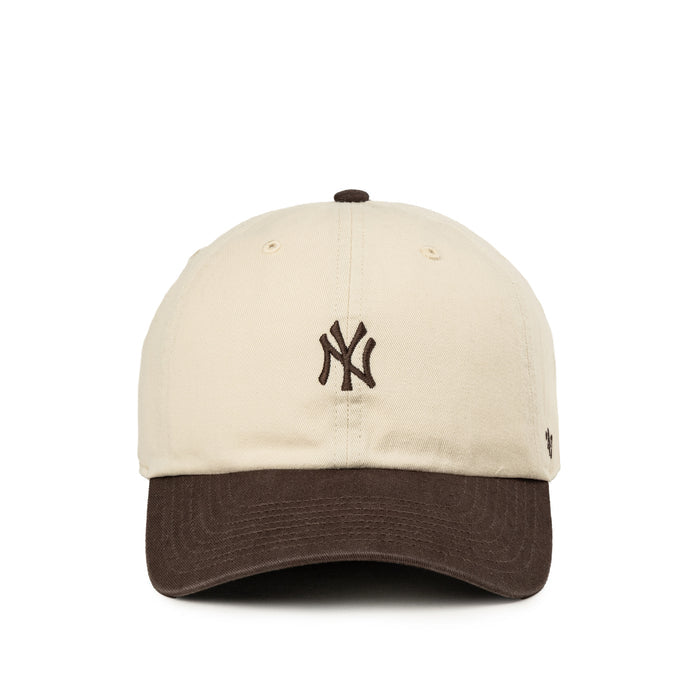 47 MLB New York Yankees Base Runner Two Tone *Clean Up* Cap (Natural / Brown)