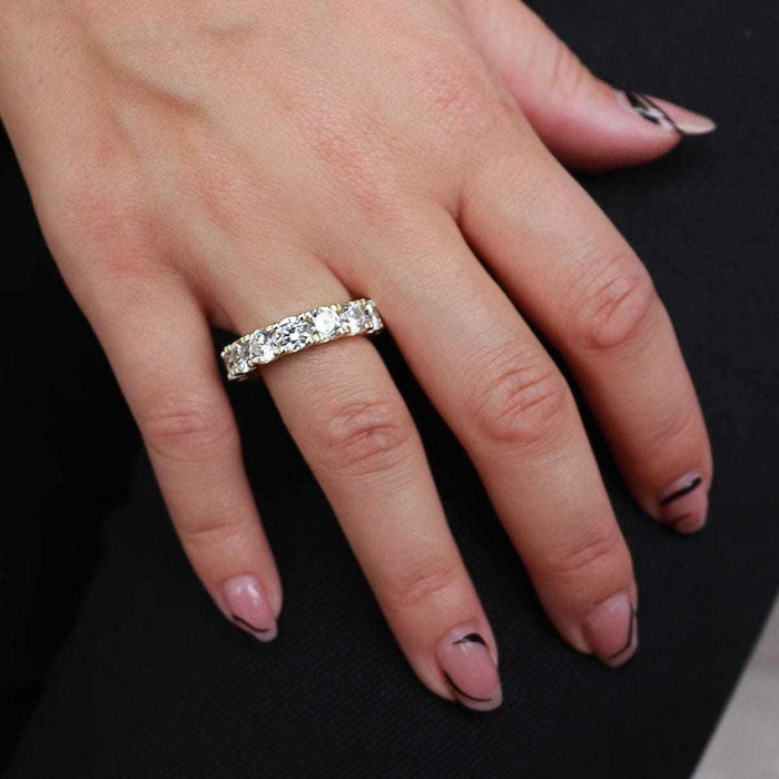 5mm Single Layer Diamond Band Ring - The GLD Shop