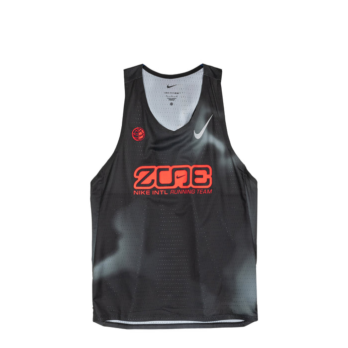 Nike AeroSwift Dri-FIT ADV-Running Singlet (Black / Dark Smoke Grey / Bright Crimson)