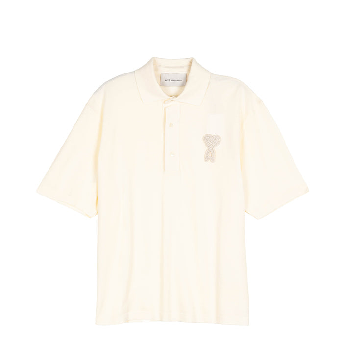 AMI Paris	Ami De Coeur Knitted Patch Polo