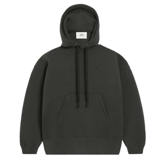 AMI Paris Embossed Ami De Coeur Hoodie (Anthracite)