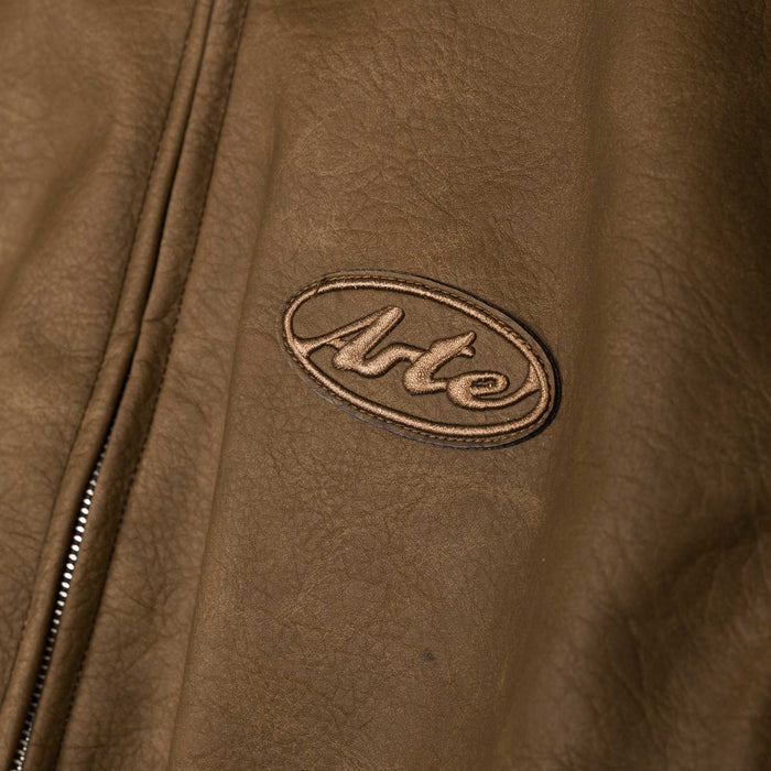 Arte Antwerp Leather Varsity Jacket