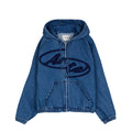 Arte Antwerp Split Logo Denim Hood Jacket