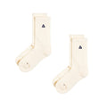 Asphaltgold 2-Pack Stack Logo Socks (Off White / Navy)