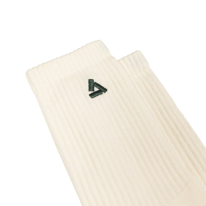 Asphaltgold 2-Pack Stack Logo Socks (Off White / Dark Green)