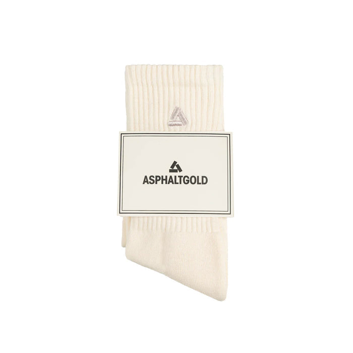 Asphaltgold	2-Pack Stack Logo Socks (Off White / Beige)