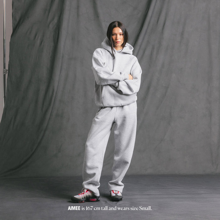 Asphaltgold Essential Hoodie (Heather Grey) onfeet