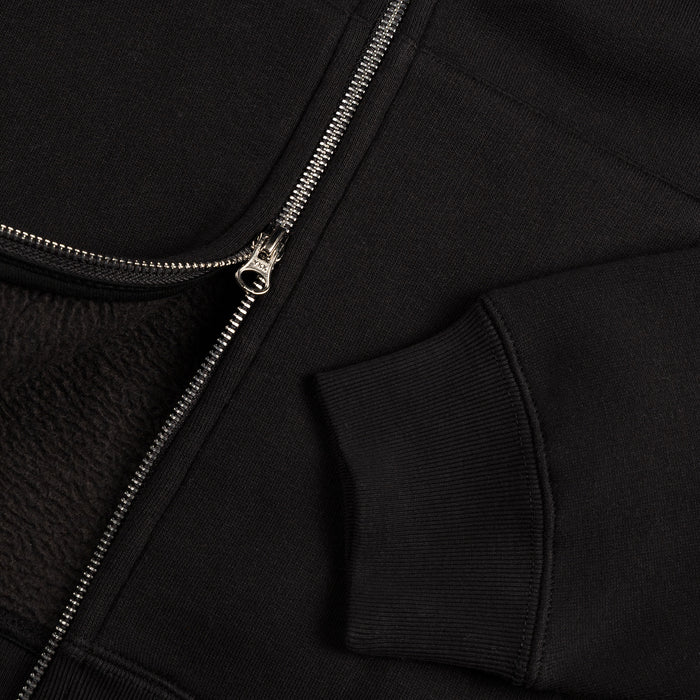 Asphaltgold Essential Zip Hoodie (Black)