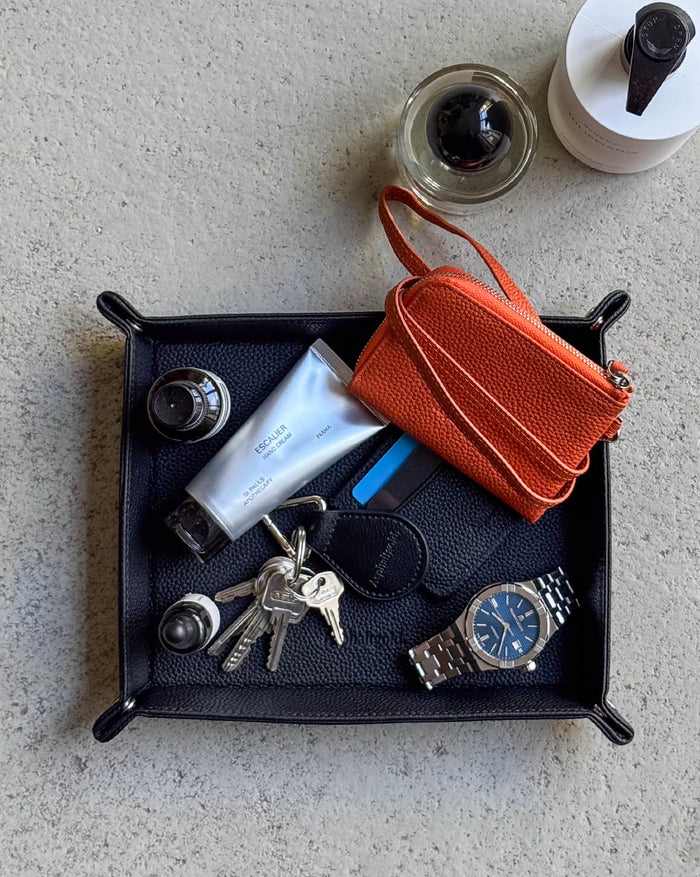 Asphaltgold Leather Tray