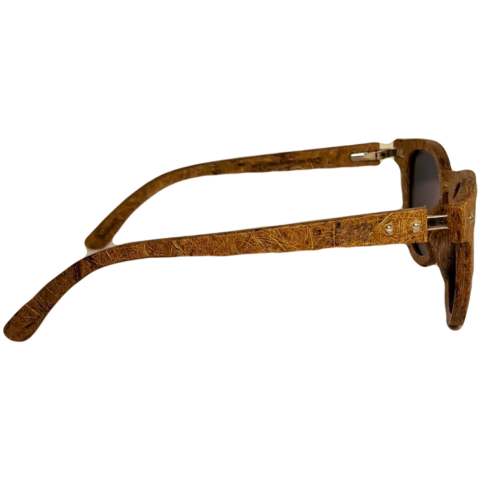 Athena hemp sunglasses, lens detail