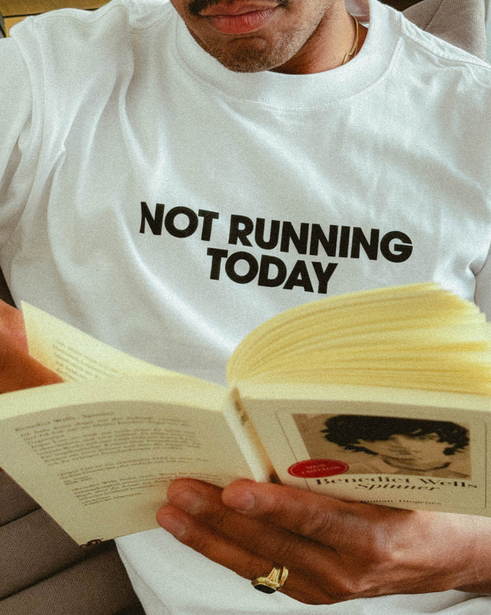 Bad Habits Not Running Today T-Shirt onfeet