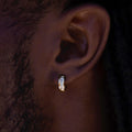 Baguette Hoop Stud Earrings - The GLD Shop
