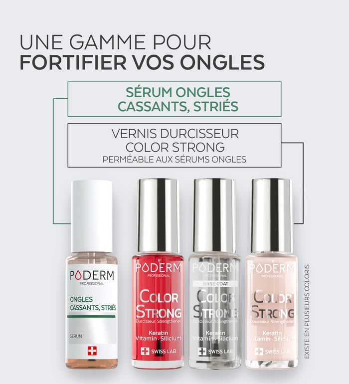 Gamme Color Strong Poderm pour fortifier les ongles