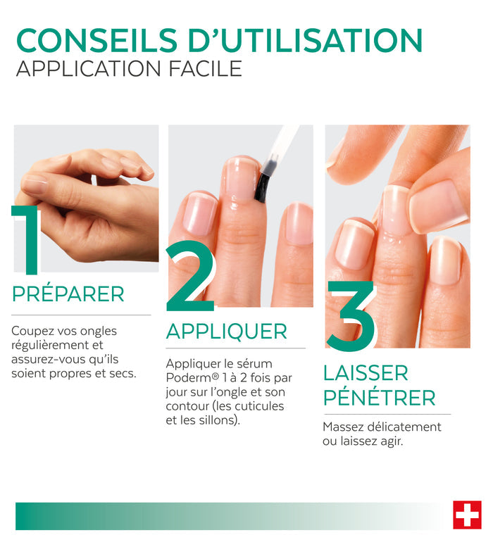 Conseils d'utilisation du sérum concentré tea tree Poderm en 3 étapes