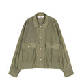 Brain Dead Cropped Nylon Button Up Shirt
