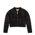 Brain Dead Mesh Knit Spiral Cardigan (Black)