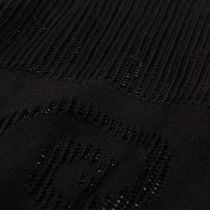 Brain Dead Mesh Knit Spiral Cardigan (Black)