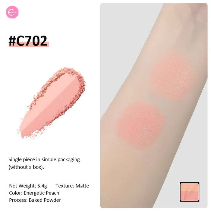 C702 (Energetic Peach) - Split Blush Pan - Cheeryep