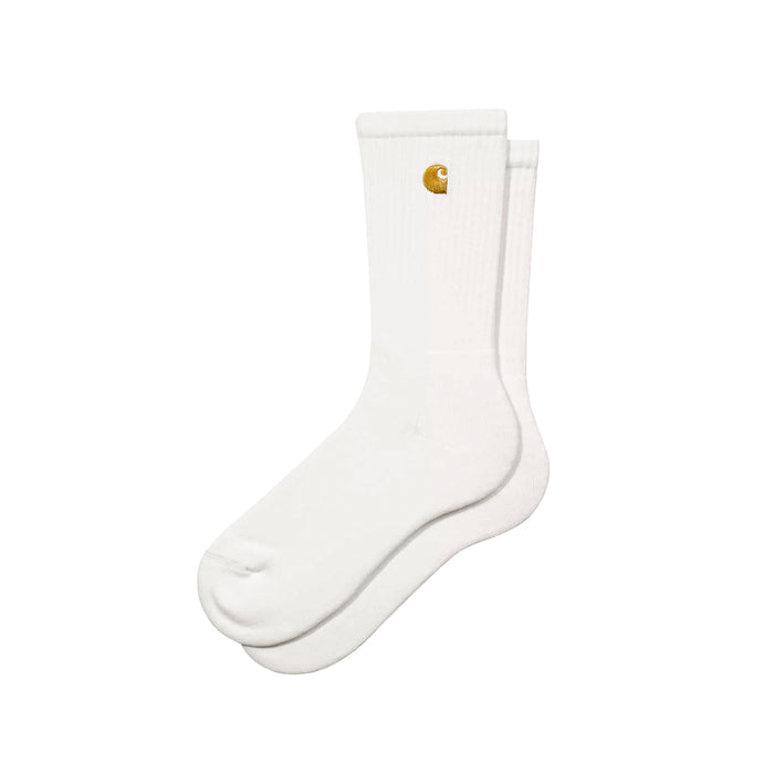 Carhartt WIP Chase Socks (White / Gold)