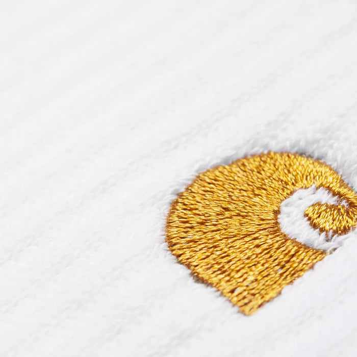 Carhartt WIP Chase Socks (White / Gold)