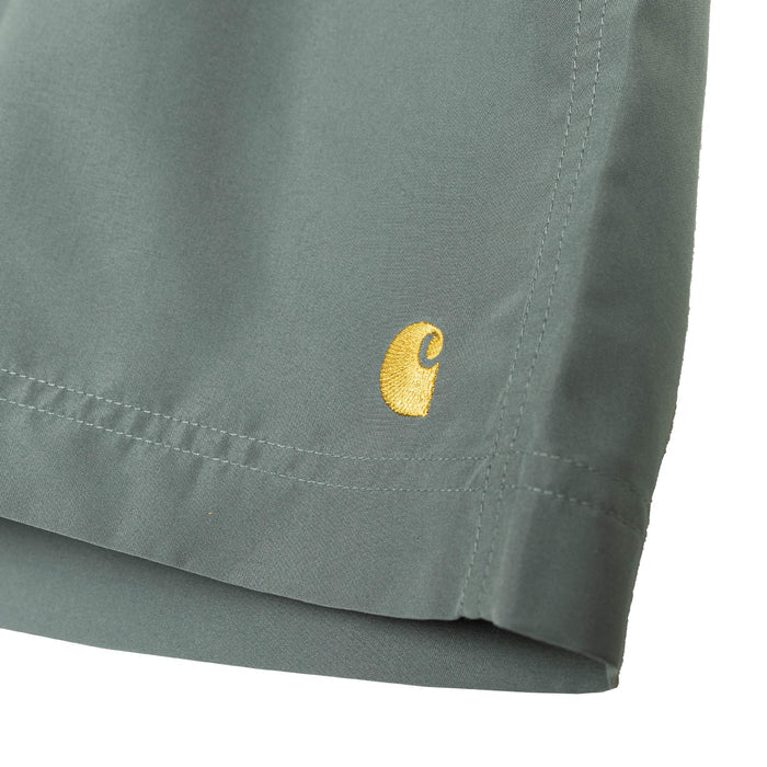 Carhartt WIP Chase Swim Trunks (Velvet Green / Gold)