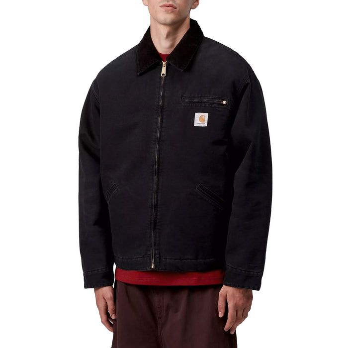 Carhartt WIP OG Detroit Jacket (Black / Black Stone Canvas)
