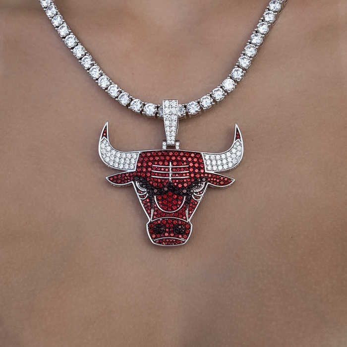 Chicago Bulls Official NBA Large Logo Pendant