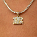 Cincinnati Bengals Official NFL Micro Logo Pendant - Yellow Gold