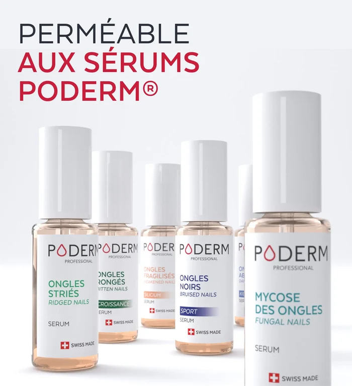 Gamme de sérums Poderm perméables sous le vernis Color Care