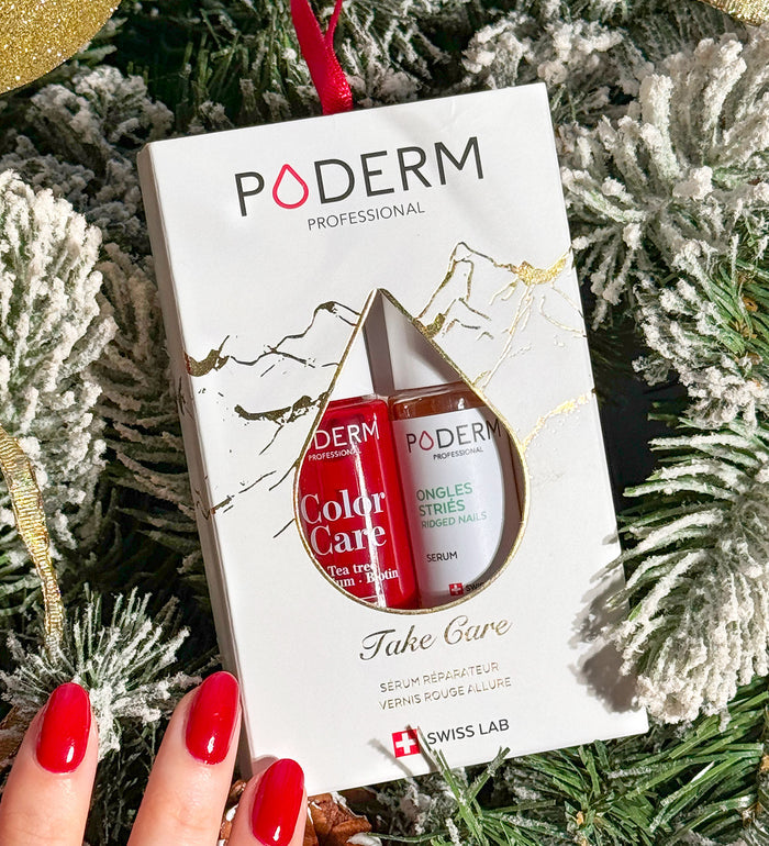 Coffret Take Care Poderm en ambiance de Noël