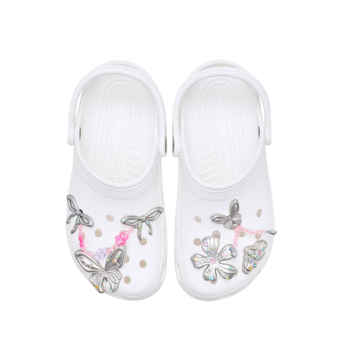 Crocs Silver Meta Gem Fantasy Jibbitz 5-Pack